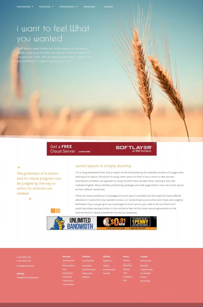 Download the 18 . web design template