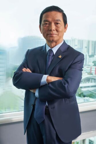 Photo of a successful businessman standing with his arms crossed