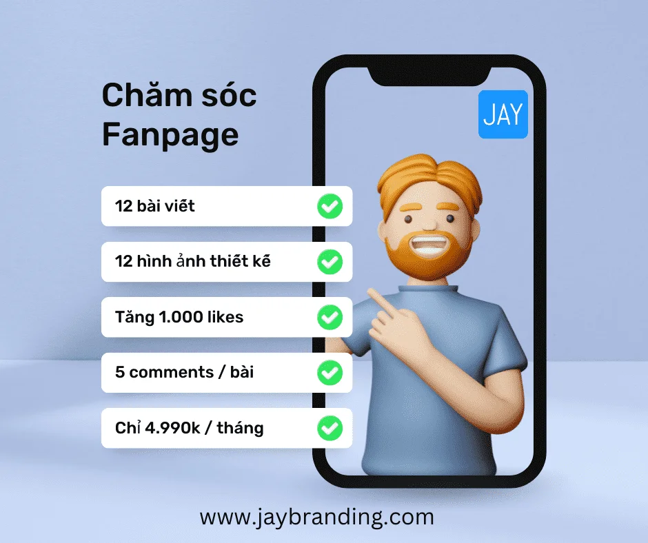 Dịch vụ chăm sóc fanpage JAYbranding